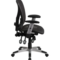 Flash Furniture Office Chairs<Sam Ergonomic Mesh Swivel Mid-Back Multifunction Executive Office Chair, Transparent Gray (GOWY1363)