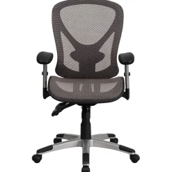 Flash Furniture Office Chairs<Sam Ergonomic Mesh Swivel Mid-Back Multifunction Executive Office Chair, Transparent Gray (GOWY1363)