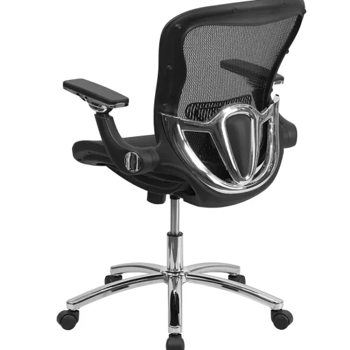 Flash Furniture Office Chairs<Sam Ergonomic Mesh Swivel Mid-Back Executive Office Chair, Transparent Black (GOWY87)