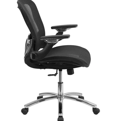 Flash Furniture Office Chairs<Sam Ergonomic Mesh Swivel Mid-Back Executive Office Chair, Transparent Black (GOWY87)