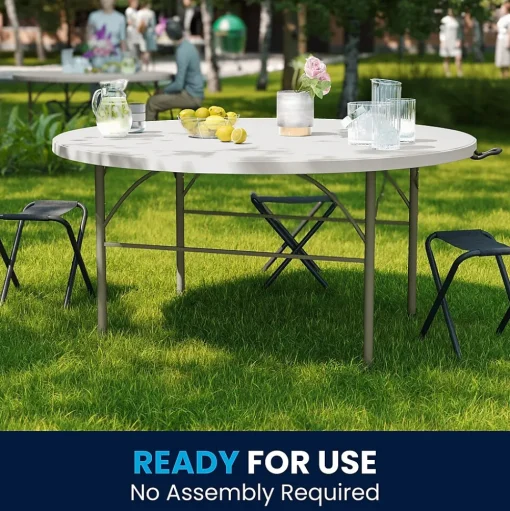 Flash Furniture Folding Tables<Scarborough Folding Table, 60.5" x 60.5", White (DAD154Z)