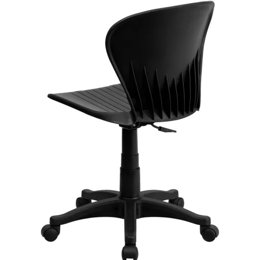 Flash Furniture Office Chairs<Sorho Armless Plastic Swivel Mid-Back Task Office Chair, Black (RUTA103BK)