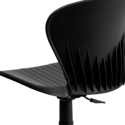 Flash Furniture Office Chairs<Sorho Armless Plastic Swivel Mid-Back Task Office Chair, Black (RUTA103BK)