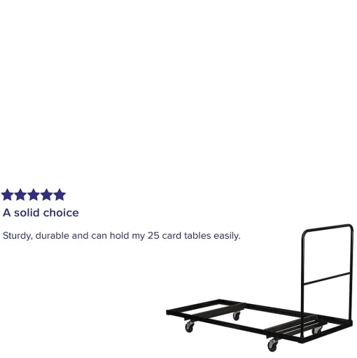 Flash Furniture Folding Tables<Steel Folding Table Dolly For Rectangular Folding Tables, Black