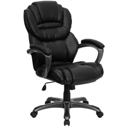 Flash Furniture Office Chairs<Stella Ergonomic LeatherSoft Swivel High Back Executive Office Chair, Black (GO901BK)