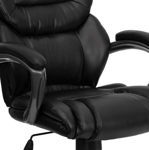 Flash Furniture Office Chairs<Stella Ergonomic LeatherSoft Swivel High Back Executive Office Chair, Black (GO901BK)