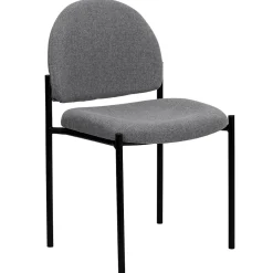 Flash Furniture Folding & Stacking<Tania Fabric Stackable Side Reception Chair, Gray (BT5151GY)