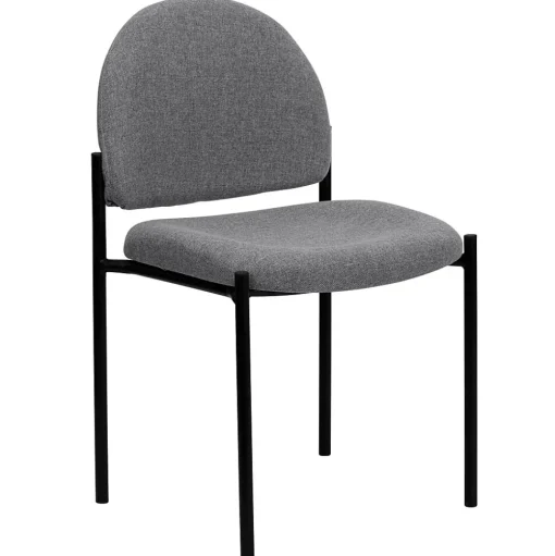 Flash Furniture Folding & Stacking<Tania Fabric Stackable Side Reception Chair, Gray (BT5151GY)