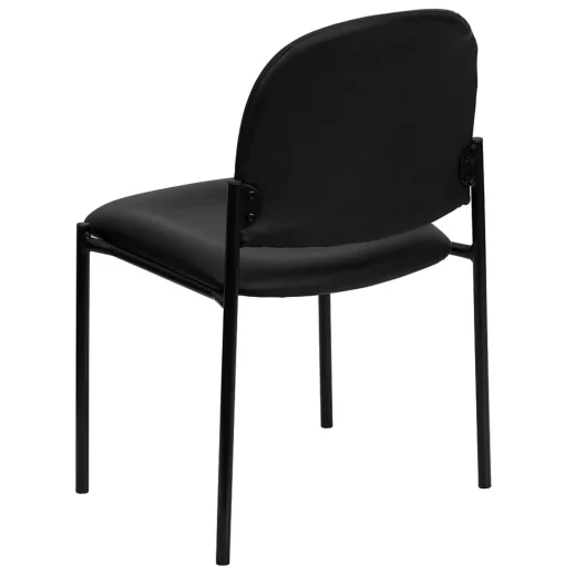 Flash Furniture Folding & Stacking<Tania Vinyl Stackable Side Reception Chair, Black (BT5151VINYL)