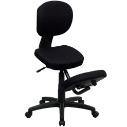 Flash Furniture Office Chairs<Tatum Armless Ergonomic Fabric Mobile Kneeling Posture Task Office Chair, Black (WL1430)