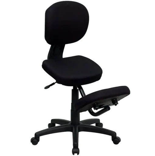 Flash Furniture Office Chairs<Tatum Armless Ergonomic Fabric Mobile Kneeling Posture Task Office Chair, Black (WL1430)