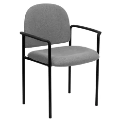 Flash Furniture Folding & Stacking<Tiffany Fabric Stackable Side Reception Chair with Arms, Gray (BT5161GY)