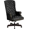 Flash Furniture Office Chairs<Turner Ergonomic LeatherSoft Swivel High Back Fully Tufted Executive Office Chair, Black (CI360BK)
