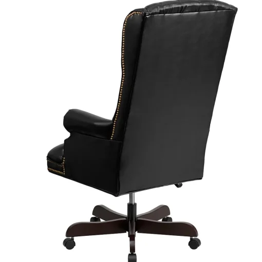 Flash Furniture Office Chairs<Turner Ergonomic LeatherSoft Swivel High Back Fully Tufted Executive Office Chair, Black (CI360BK)