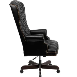 Flash Furniture Office Chairs<Turner Ergonomic LeatherSoft Swivel High Back Fully Tufted Executive Office Chair, Black (CI360BK)