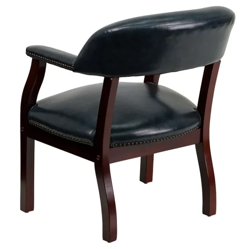 Flash Furniture Office Chairs<Vinyl Mid Back Luxurious Conference Chair, Navy