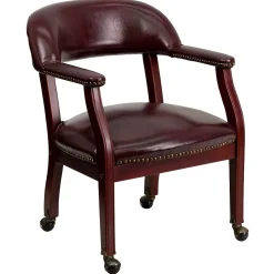Flash Furniture Office Chairs<Vinyl Mid Back Luxurious Conference Chair With Casters, Oxblood