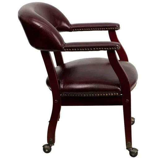 Flash Furniture Office Chairs<Vinyl Mid Back Luxurious Conference Chair With Casters, Oxblood