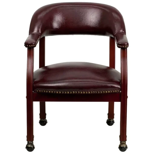 Flash Furniture Office Chairs<Vinyl Mid Back Luxurious Conference Chair With Casters, Oxblood