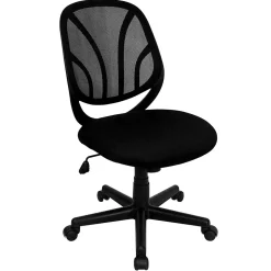 Flash Furniture Office Chairs<Y-GO Office Armless Ergonomic Mesh Swivel Mid-Back Task Office Chair, Black (GOWY05)