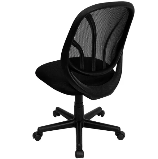 Flash Furniture Office Chairs<Y-GO Office Armless Ergonomic Mesh Swivel Mid-Back Task Office Chair, Black (GOWY05)