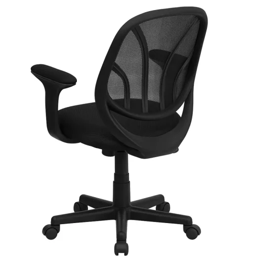 Flash Furniture Office Chairs<Y-GO Office Ergonomic Mesh Swivel Mid-Back Task Office Chair, Black (GOWY05A)