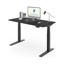 FlexiSpot Standing Desks<E7 Pro 55"W Electric Adjustable Chipboard Standing Desk, (E7BPRO5528-B)