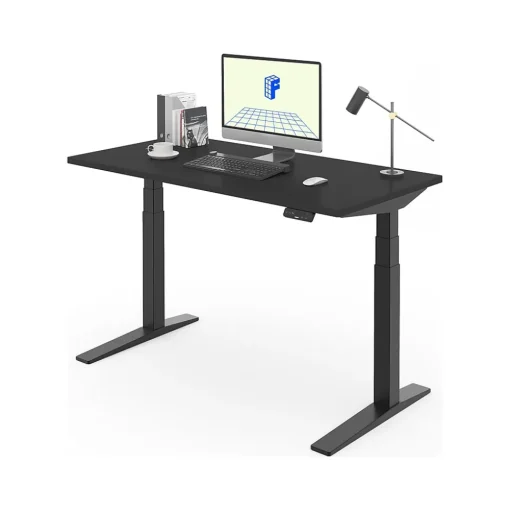 FlexiSpot Standing Desks<E7 Pro 55"W Electric Adjustable Chipboard Standing Desk, (E7BPRO5528-B)
