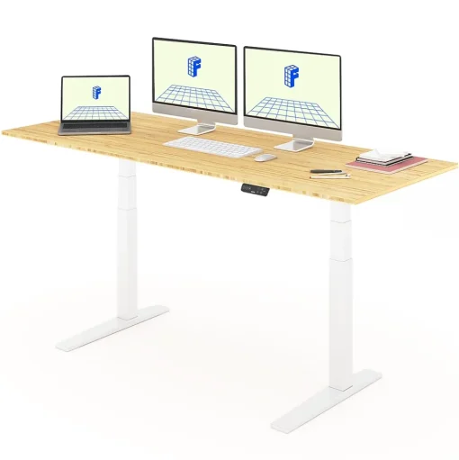 FlexiSpot Standing Desks<E7 Pro 78"W Electric Adjustable Standing Desk, (E7WPRO7830LBZB)