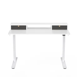 FlexiSpot Standing Desks<EC9W Series 48" W Electric Adjustable Standing Desk, White (EC9WDO04W)