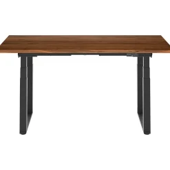 FlexiSpot Standing Desks<E7Q 72"W Electric Adjustable Standing Desk, Black Walnut/Black (E7QB7230-BW)
