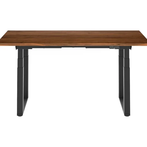FlexiSpot Standing Desks<E7Q 72"W Electric Adjustable Standing Desk, Black Walnut/Black (E7QB7230-BW)