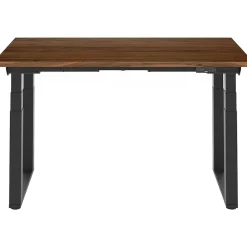 FlexiSpot Standing Desks<E7Q 60"W Electric Adjustable Standing Desk, Black Walnut/Black (E7QB6030-BW)