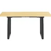 FlexiSpot Standing Desks<E7Q 72"W Electric Adjustable Standing Desk, Bamboo/Black (E7QBR7230-LBZB)