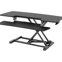 FlexiSpot Standing Desks<M7 Series 42"W Manual Rectangular Adjustable Standing Desk Converter, Black (M7-E-42B)