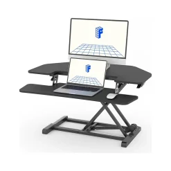 FlexiSpot Standing Desks<M7 Series 36"W Manual Adjustable Standing Desk Converter, Black (M7-E-36C)