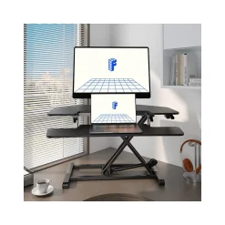 FlexiSpot Standing Desks<M7 Series 36"W Manual Adjustable Standing Desk Converter, Black (M7-E-36C)