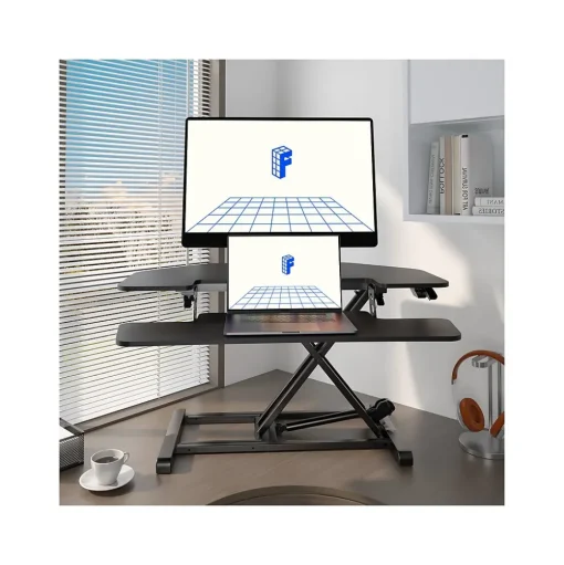 FlexiSpot Standing Desks<M7 Series 36"W Manual Adjustable Standing Desk Converter, Black (M7-E-36C)