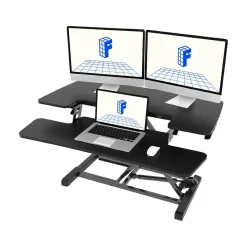 FlexiSpot Standing Desks<M7 Series 35"W Manual Rectangular Adjustable Standing Desk Converter, Black (M7-E-35B)