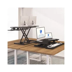 FlexiSpot Standing Desks<M7 Series 35"W Manual Rectangular Adjustable Standing Desk Converter, Black (M7-E-35B)