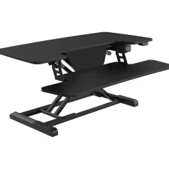 FlexiSpot Standing Desks<40"W Electric Adjustable Standing Desk Converter, Black (EM7L)