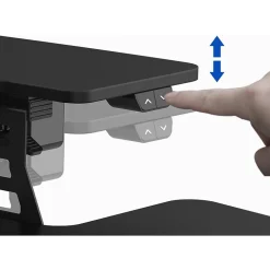 FlexiSpot Standing Desks<40"W Electric Adjustable Standing Desk Converter, Black (EM7L)