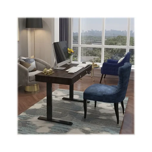 FlexiSpot Standing Desks<48"W Electric Adjustable Standing Desk, Brown (UD5B-OFF)