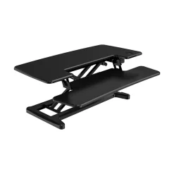 FlexiSpot Standing Desks<36"W Electric Standing Desk Converter, Black (EM7MB)