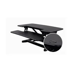 FlexiSpot Standing Desks<36"W Electric Standing Desk Converter, Black (EM7MB)