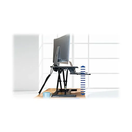 FlexiSpot Standing Desks<36"W Electric Standing Desk Converter, Black (EM7MB)