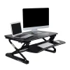 FlexiSpot Standing Desks<35"W Manual Sit-Stand Desk Converter, Black (M2B)