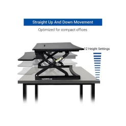 FlexiSpot Standing Desks<47"W Manual Sit-Stand Desk Converter, Black (M3B)