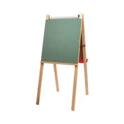 Flipside Dry Erase<Child's Deluxe Double Dry-/Wet-Erase Easel, 44", Wood/White/Green/Red, Assorted Materials (17237)