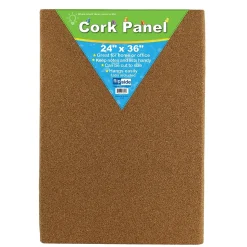 Flipside Bulletin<Cork Board, 36" x 24", Brown, 2/Carton (37024-2)